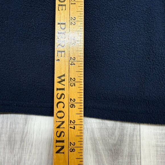 ✅ Mens XL Olympics USA Embroidered Logo Full Zip Fleece Jacket Navy Made In USA - Picture 4 of 8